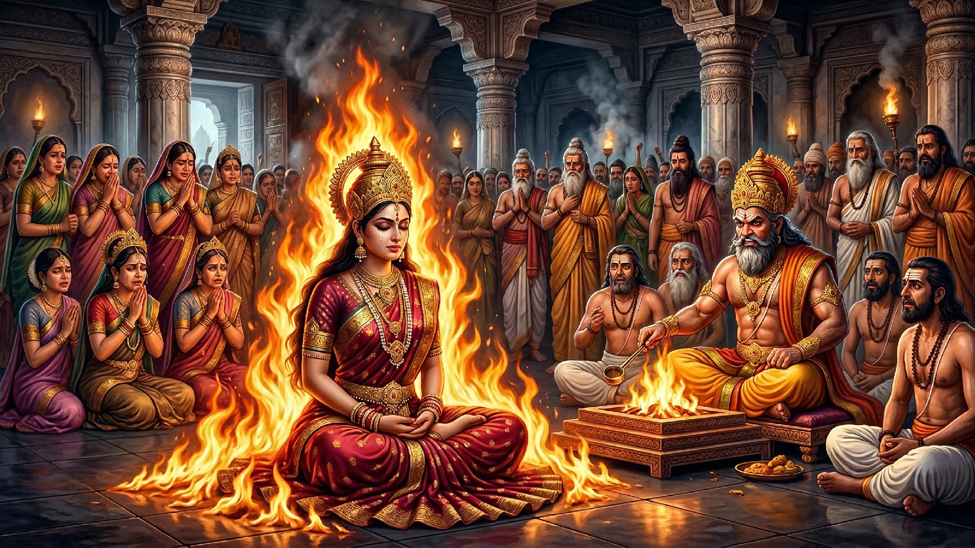 Lord-Shiv's-wife-Goddess-Sati-ji-burned-her-body-by-her-own-yogic-fire