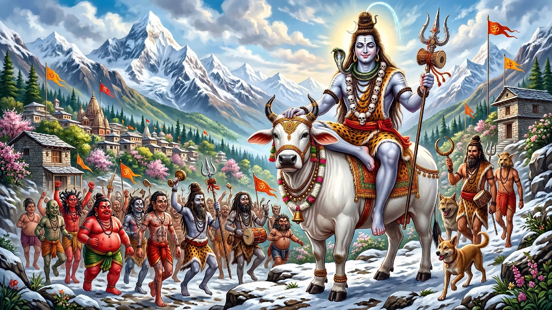 Lord-Shiv-ji's-attendants-cheerfully-walked-in-the-marriage-procession