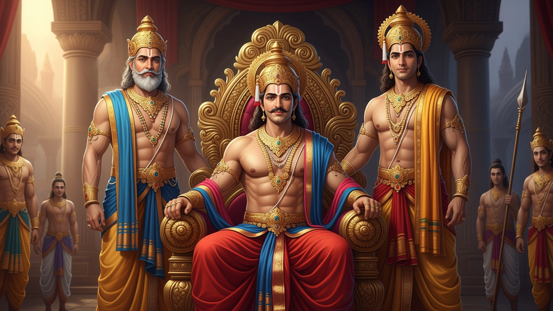 Having conquered the entire world with his might, King Pratapbhanu returned triumphantly to his Kingdom