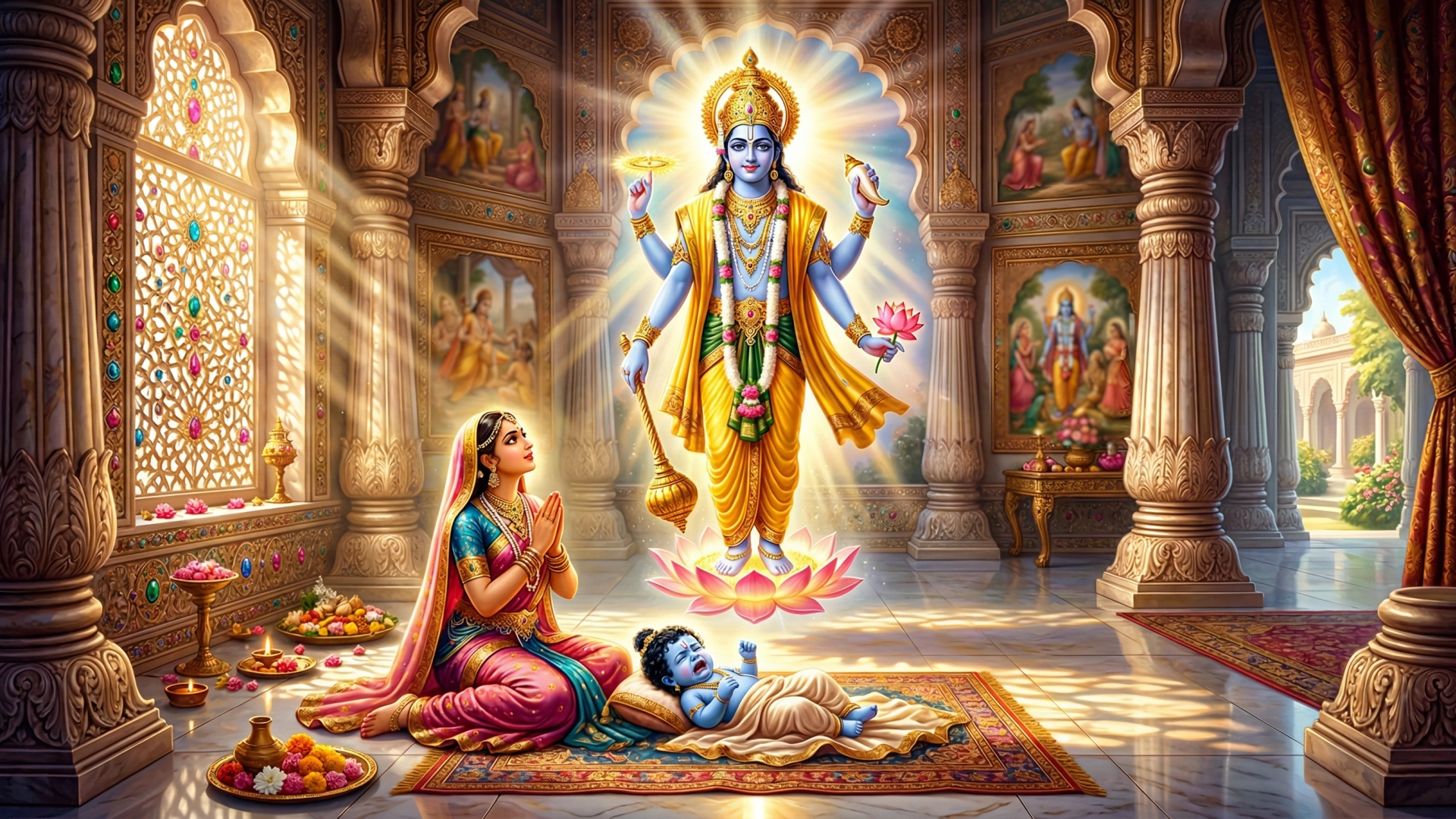 Lord Ram took on a human form for the welfare of Brahmins, cows, Demigods, and sages